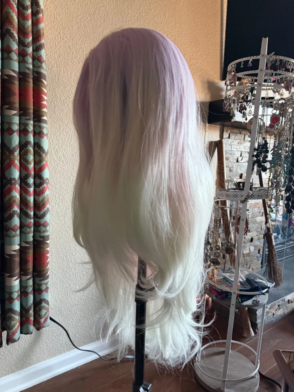 Rose Quartz Ombre Wig Pink White Waves- Fairy Cosplay Fantasy Mermaid Anime Pony